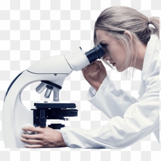 Scientist With Microscope Png Clipart