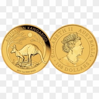 Perth Mint Gold Coins - Perth Mint Kangaroo Gold Coin 2019 Clipart