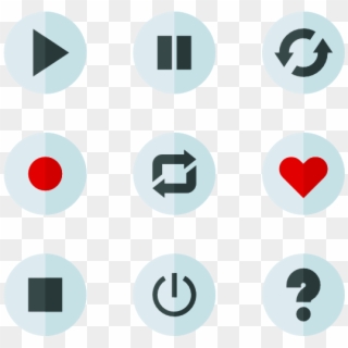 Multimedia Player Control - Circle Clipart