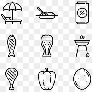 Bbq - Bbq Png Black And White Clipart