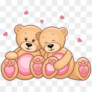 Valentines Teddy Bear Clipart - Png Download