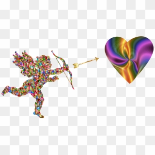 This Free Icons Png Design Of Cupid Shooting Heart Clipart