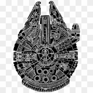 Bleed Area May Not Be Visible - Millennium Falcon Clipart