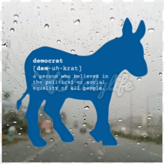 Custom Donkey Vinyl Decal - Democratic Republicans Symbol 1800 Clipart