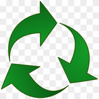 Green Recycle Arrows Clip Art At Pic - Png Download