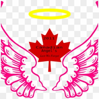 Halo Clipart Canadian Wing Angel Halo Clip Art At Clker - Angel Wings With Halo Clip Art - Png Download