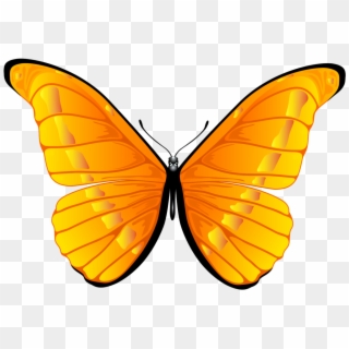 Orange Butterfly Png Clip Art Clipart 7000 4739 Bbq - Orange Butterfly Png Transparent Png