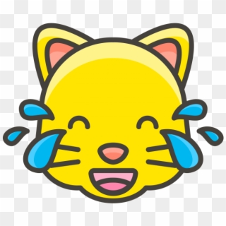 Cat Face With Tears Of Joy Emoji - Emoji .png Clipart