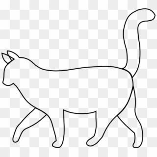 600 X 545 5 - White Cat Silhouette Png Clipart
