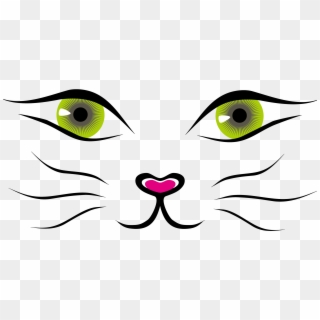 Cat Cartoon Clip Art - Cute Cartoon Cat Nose - Png Download