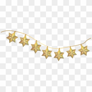 Clipart Stars Decoration - Christmas Decorations Hanging Stars - Png Download