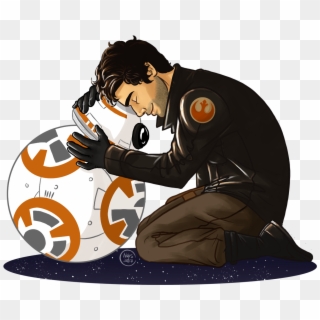 Star Wars Millennium Falcon Clipart - Poe Dameron And Bb8 - Png Download