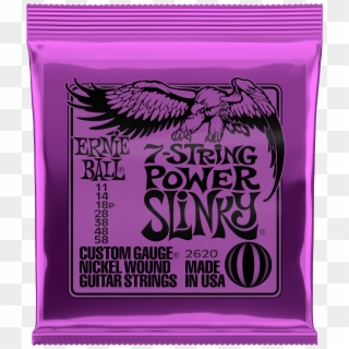 Power Slinky 7 String Nickel Wound Electric Guitar - Ernie Ball Power Slinky Clipart