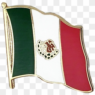 Flag Lapel Pin Mexico - Mexico Flag Pin Transparent Clipart