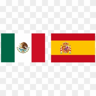 The Flags Of Mexico & Spain - Spain And Mexico Flag Clipart
