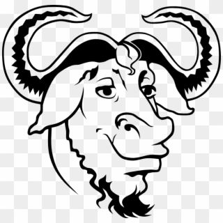 [bold Image Of The Head Of A Gnu] - Gnu Png Clipart