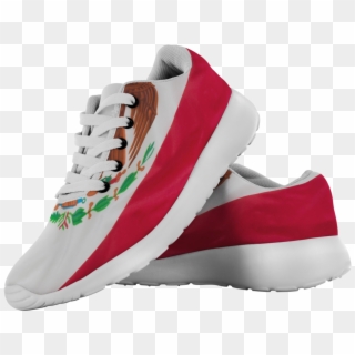 Customized Mexican Flag Design Print Running Shoes, - Sneakers Clipart