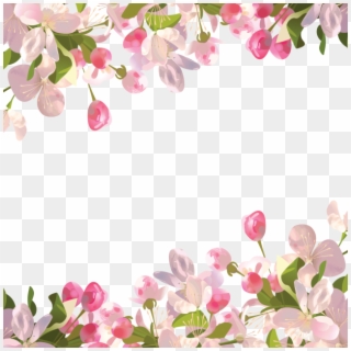 Realistic Spring Flowers Background, Spring, Flowers - Transparent Floral Background Png Clipart