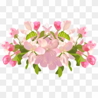 Free Png Download Spring Tree Flowers Transparent Png - Spring Flowers Transparent Background Clipart