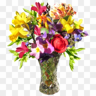 Flower, Vase, Spring - Flower With Vase Png Clipart