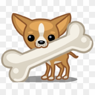 Bones Clipart Dog Bone - Cute Chihuahua Clip Art - Png Download