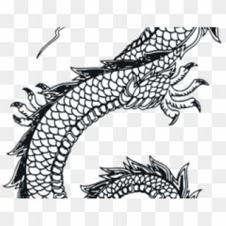 Chinese Dragon Images Black And White - Chinese Dragon Png Transparent Clipart