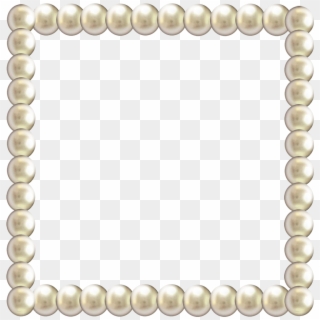 Pearl Frame Png - Pearl Border Png Transparent Clipart
