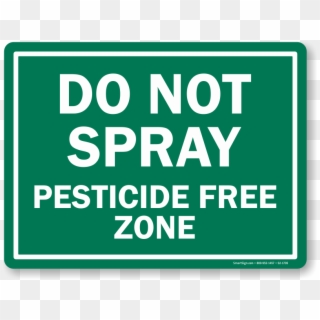 No Spray Sign - No Spray Zone Sign Clipart