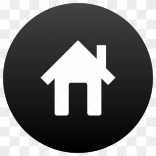 12 House Icon Flat Images - Twitter Icon Black Circle Clipart