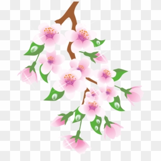 Setting Clipart Spring - Flower With Branches Png Transparent Png
