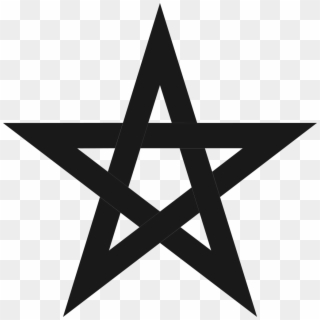 File - Pentagram Black - Svg - Morocco Flag Star Clipart