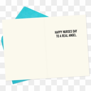 Real Angel Funny Nurses Day Card - Paper Clipart