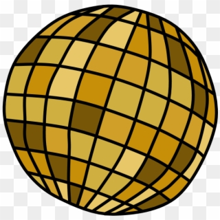 Disco Ball, Gold, Png - Portable Network Graphics Clipart
