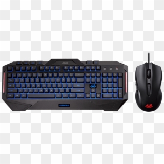 Cerberus Combo, Red/blue Led, 2500 Dpi, Wired Usb, - Asus Cerberus Gaming Keyboard Clipart
