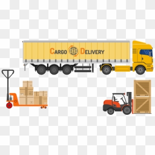 Truck Car Logistics - Logistic Truck Vector Png Clipart