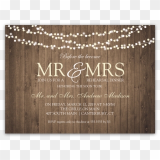 Rustic String Lights Wedding Rehearsal Dinner Invite - Wedding Invitations Lights Wood Clipart