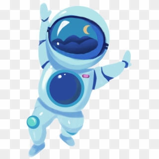 Cartoon Creative Hand Drawn Sky Element Png And Psd - Astronaut Clipart