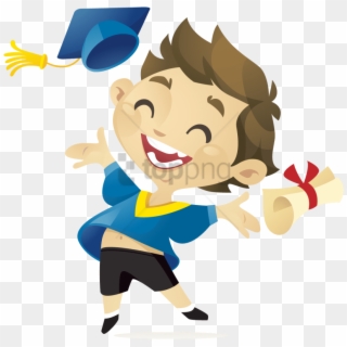 Free Png Kids Graduation Png Png Image With Transparent - Cartoon Transparent Graduation Png Clipart