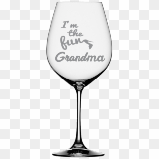 Fun Grandma Wine Glass - Wine Glass Wedding Quotes Clipart