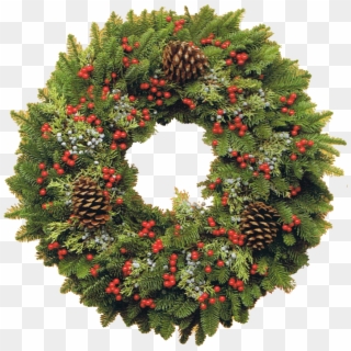 Christmas Wreath Large Cutout Photo - Christmas Wreath Real Png Clipart