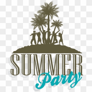 Party Silhouette Clip Art - Summer - Png Download