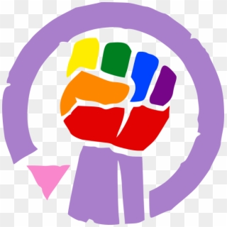 Fist Clipart Purple - Pride Fist Png Transparent Png