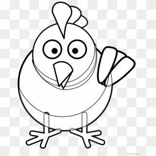 Black And White Turkey Png - Chicken Drawing Black And White Clipart