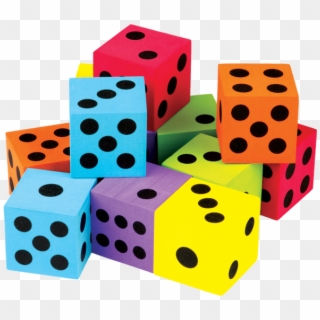Dice Png Colorful - Large Dice Clipart