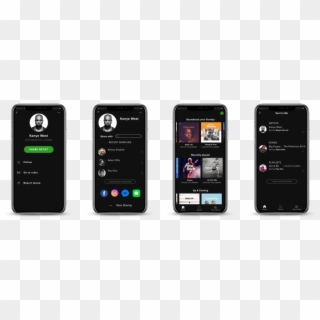 Spotify Mockup - Plateforme De Streaming Musique Clipart