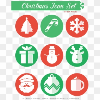 Cute Christmas Icon Set Client Location - Christmas Cute Icon Clipart