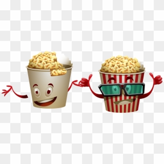 Sundae Anthropomorphic Bucket - Popcorn Clipart Thumbs Up - Png Download