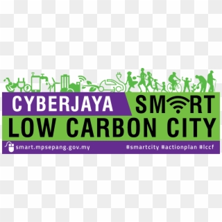 Cropped Design Logo Smart Low Carbon City - Poster Clipart