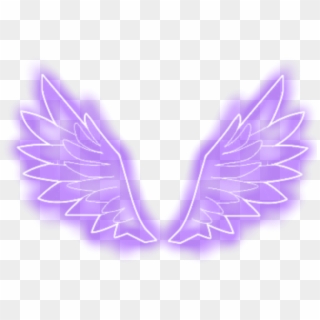 #neon #fly #wings #wing #angel #purple #tumblr #cool - Neon Angel Wings Png Clipart