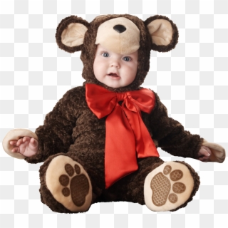 Baby, Child Png - Cute Baby With Teddy Bear Clipart